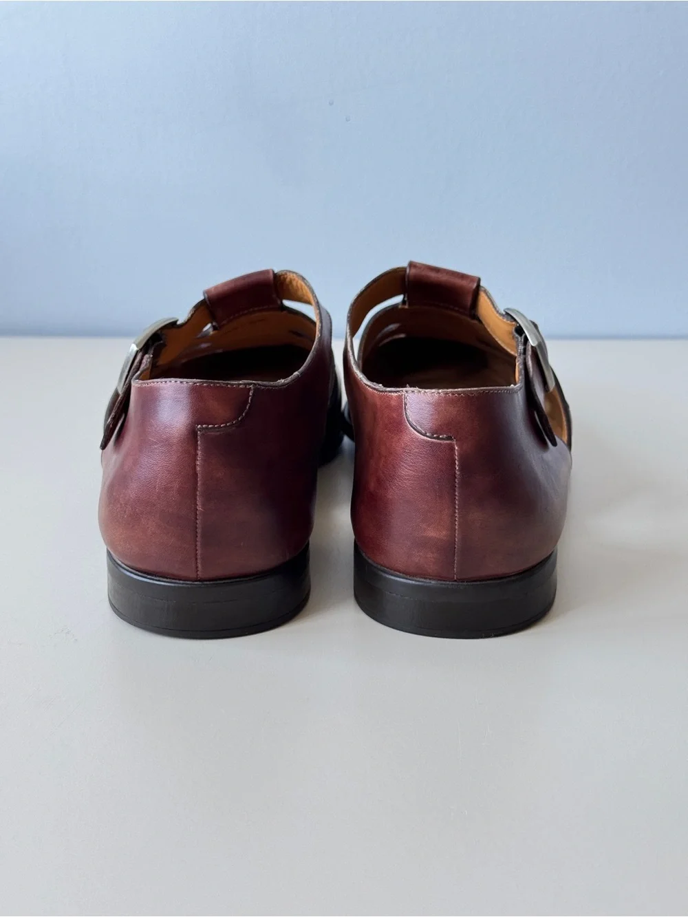 Magnanni for Saks Fifth Avenue Men's Leather Fisherman Sandals Sz 9M